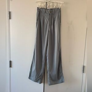 Madewell Light Gray Blue Wide Leg Pants